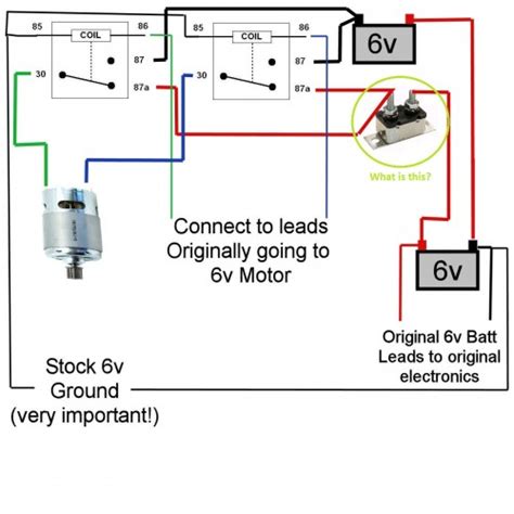dc motor wiring diagram   power wheels ride  upgrade electrical engineering
