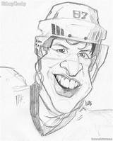 Sidney Crosby Caricature sketch template