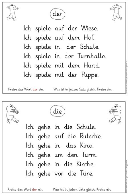 leseblaetter  klasse zum ausdrucken eulenpost verschiedene lesetexte lesen deutsch