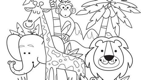 summer holiday colouring printables jungle coloring pages coloring