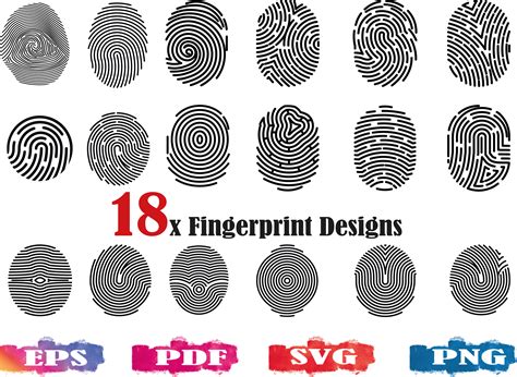 fingerprint svg finger print svg fingerprint clipart etsy