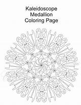 Coloring Kaleidoscope Medallion Etsy sketch template