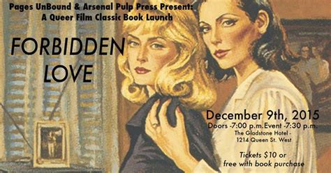 Pages Unbound Presents Forbidden Love A Queer Film Classic Book Launch