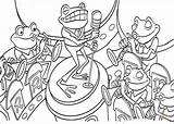 Band Coloring Pages Jazz Frogs Bands Colouring Color Colour Marching Getdrawings Drum sketch template