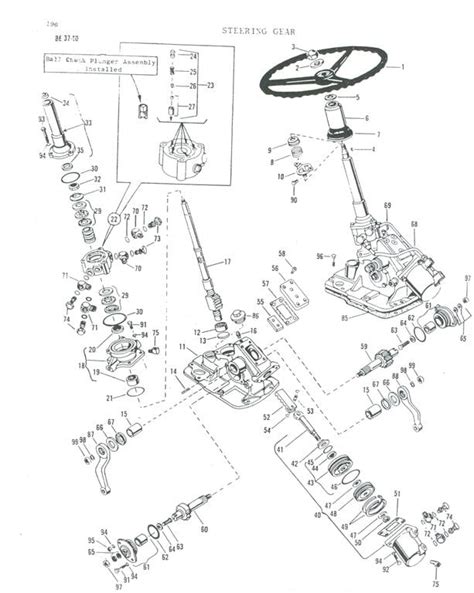 mf  steering box diagram diagram