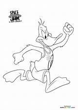 Daffy Goon Lebron Tunes Looney Dunking Mamba sketch template
