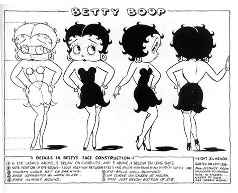 Cartoons Model Sheets And Stuff Betty Boop
