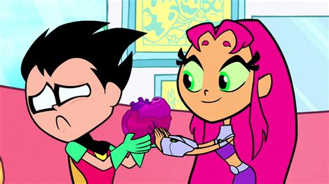 image teen titans go robin and starfire special t be mine png