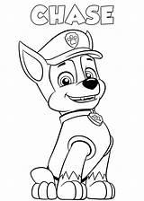 Patrol Paw Coloring Pages Printable Police Guardian Chief Suit Order Blue sketch template