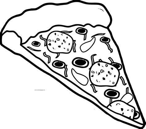 pizza coloring page wecoloringpage  wecoloringpagecom