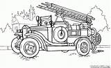 Malvorlagen Feuerwehrfahrzeug Feuer Entweichen sketch template