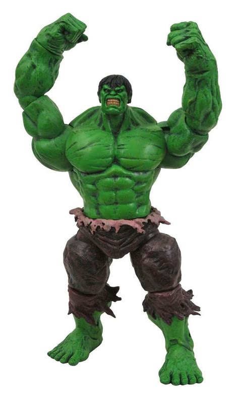 marvel marvel select incredible hulk  action figure green diamond select toys toywiz