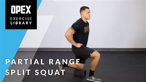 partial range split squat opex exercise library youtube