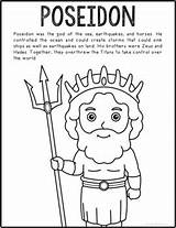 Coloring Mythology Greek Pages Olympus Poseidon Craft Heroes Worksheets Informational Poster Text Activity Tpt Teaching Resources sketch template