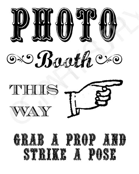photo booth sign printable