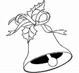 Christmas Bell Coloring Coloringcrew sketch template