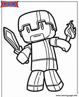 Minecraft Herobrine Coloring Pages Printable Drawing Hero Print Color Brian Dessin Getdrawings Drawings Search Template Info sketch template