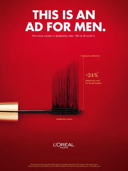 loreals bold  ad campaign   message  men hire  women