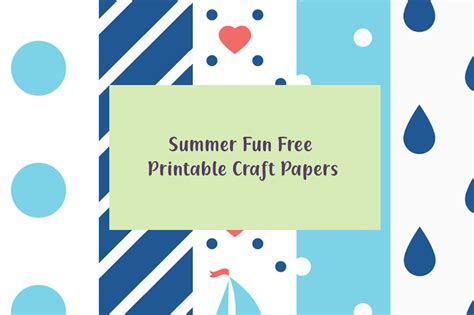 summer fun  printables crafty cutz
