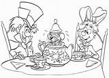 Hatter Mad Coloring Pages Getcolorings Getdrawings sketch template