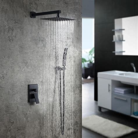 modern ultra thin  rain showerhead dual function wall mounted shower