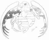 Globe Eagle Anchor Drawing Defect Selected Drawings Marine Tattoo Deviantart Corps Choose Board Paintingvalley sketch template