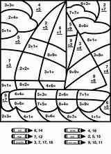 Colorear Sumas Matematicas Segundo Grado Tercer Barco Sumar Multiplication Numerico Tarea Multiplicar Matemáticas Tablas Fichas Divisiones Restas Excelente Secundaria Matemática sketch template