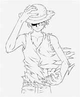Luffy Coloring Piece Pages Seekpng sketch template