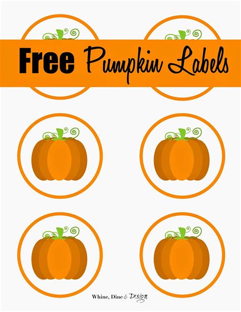 printable pumpkin labels  halloween
