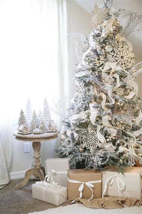 beautiful christmas trees tree decor ideas art home white