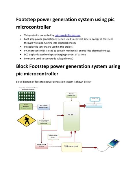 footstep power generation system  pic microcontroller  bilal malik issuu