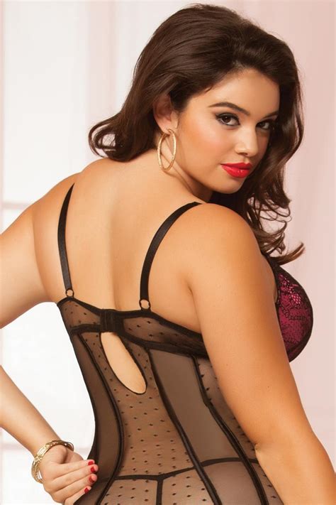 plus size full figure bbw lace and mesh chemise lingerie set ebay