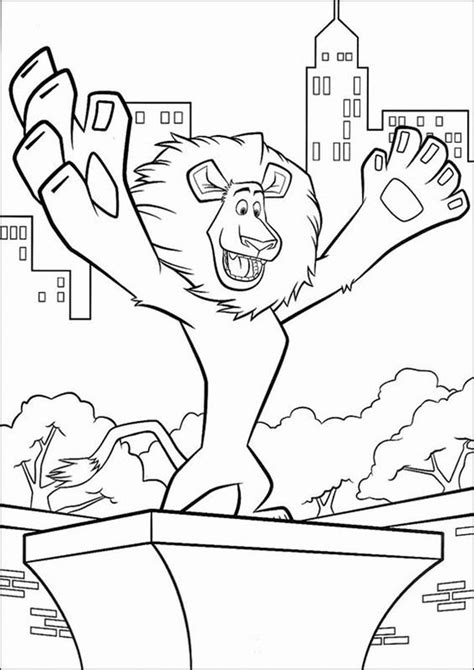 easy  print lion coloring pages   zoo coloring pages