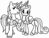 Pony Coloring Little Pages Princess Cadence Birthday Happy Getcolorings Printable Getdrawings Color Popular sketch template