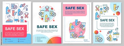 safe sex brochure template disease prevention flyer booklet leaflet