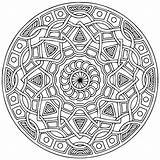 Mandala Pages Expert Coloring Level Getcolorings sketch template