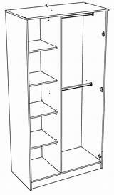 Kleiderschrank Schrank Regal Dunkelgrau Tadeo Kombination sketch template