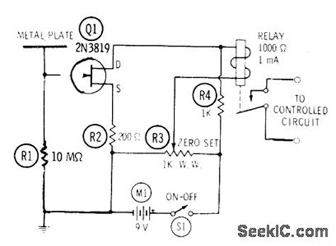 touchplaterelay basiccircuit circuit diagram seekiccom