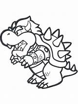 Coloring Pages Mario Bowser Seniors Printable Getcolorings Boys sketch template