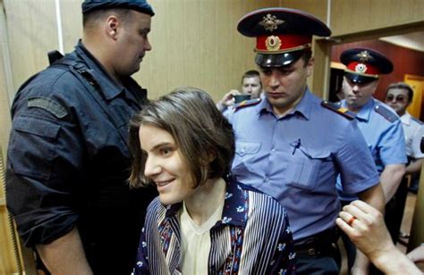 one pussy riot member released from jail