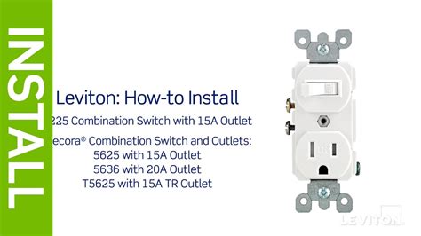 leviton presents   install  combination device   single light switch outlet combo