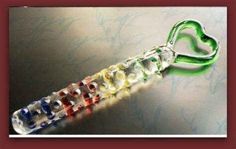 taste the rainbow tempered glass dildo with heart sex toy etsy