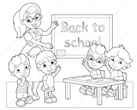 classroom coloring pages  getdrawings