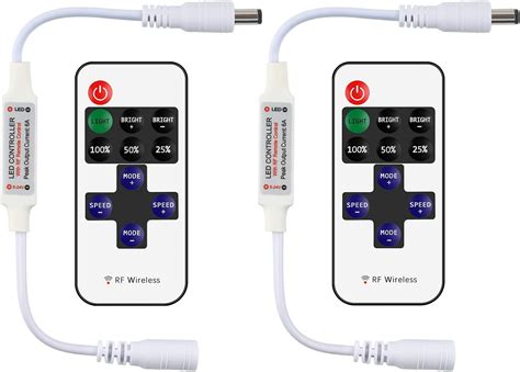 amazoncom rgbzone  pack  key rf mini wireless remote controller  dc   connector