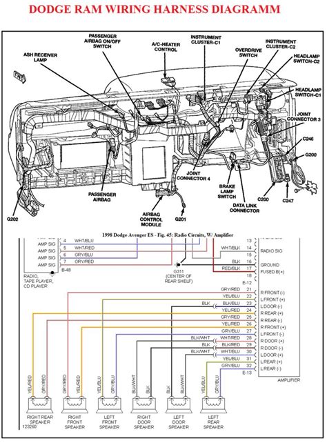 wire harness diagram   dodge charger