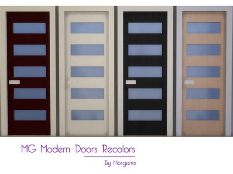 sims resource mg modern glass door