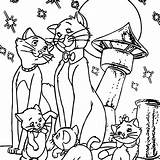 Cat Family Coloring Pages Printable Disney Three Cats Getdrawings Getcolorings Template sketch template