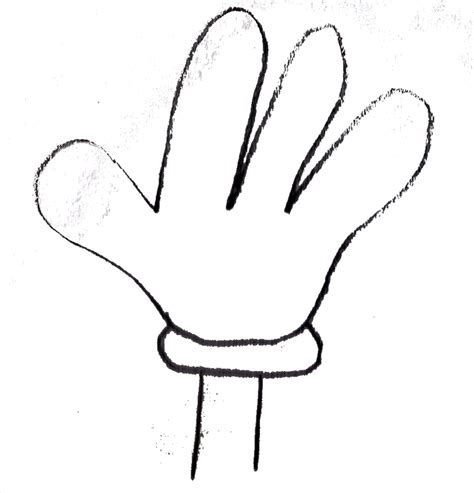 printable hand template clipart  clipart