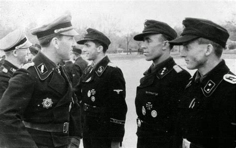 world war ii pictures  details ss division wiking award ceremony  panzertruppen