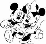 Mickey Minnie Coloring Mouse Pages Print sketch template